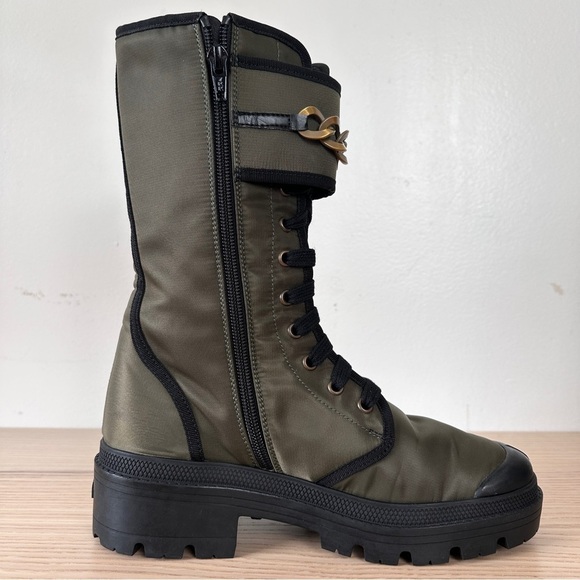 Madison Maison x Palladium Ranger Boot Women Sz 6 Vegan Army RARE 90's $495 - Picture 5 of 16